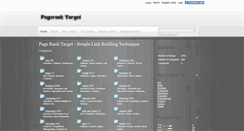Desktop Screenshot of pageranktarget.com