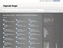 Tablet Screenshot of pageranktarget.com